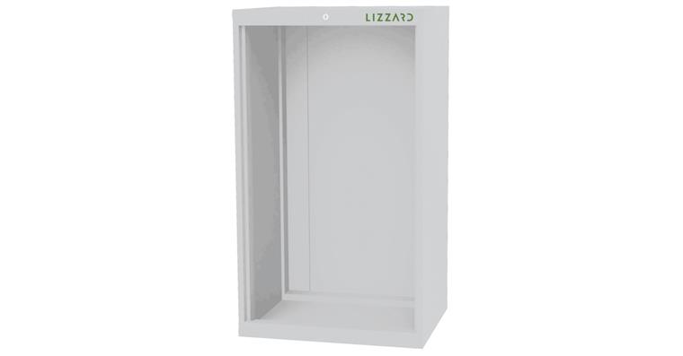 Lizzard Schrankgehäuse leer, B700xT575xH1220mm RAL 7035