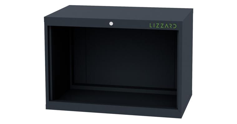 Lizzard Schrankgehäuse leer, B900xT575xH620mm RAL 7016