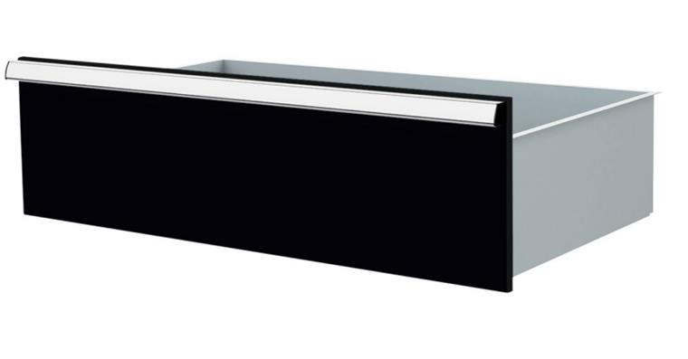 Lizzard Schublade Vollauszug 80kg Tragkraft, B800x450mm, Front 250mm, RAL 7016