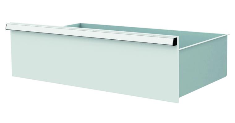 1084435123 Lizzard Schublade Vollauszug 80kg Tragkraft, B800x450mm, Front 250mm, RAL 7035