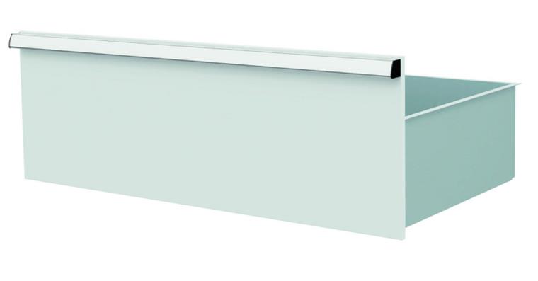 Lizzard Schublade Vollauszug 80kg Tragkraft, B800x450mm, Front 300mm, RAL 7035