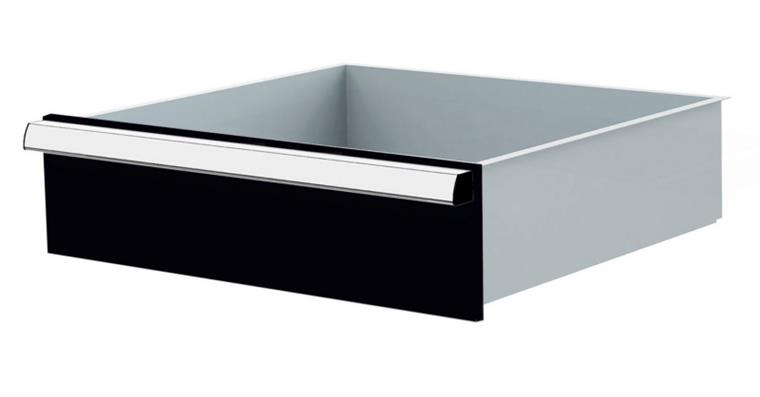 Lizzard Schublade Vollauszug 80kg Tragkraft, B500x450mm, Front 150mm, RAL 7016