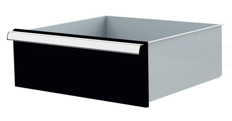 1084433119 Lizzard Schublade Vollauszug 80kg Tragkraft, B500x450mm, Front 200mm, RAL 7016