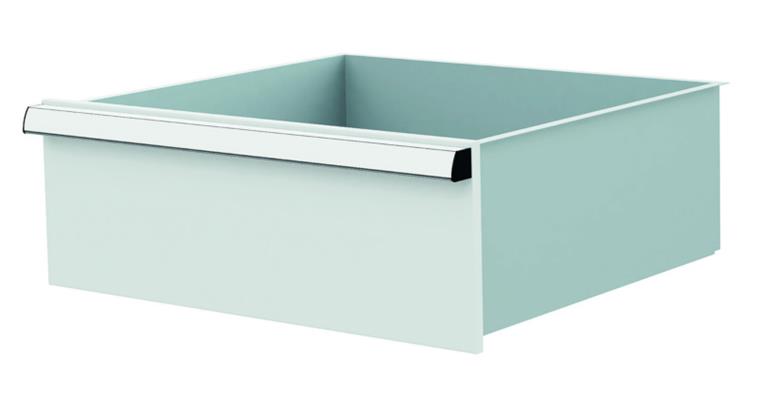 1084433120 Lizzard Schublade Vollauszug 80kg Tragkraft, B500x450mm, Front 200mm, RAL 7035