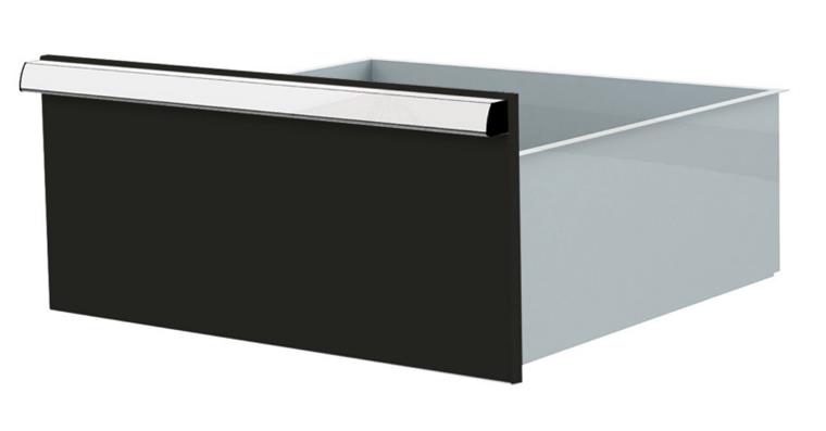 1084433122 Lizzard Schublade Vollauszug 80kg Tragkraft, B500x450mm, Front 250mm, RAL 7016