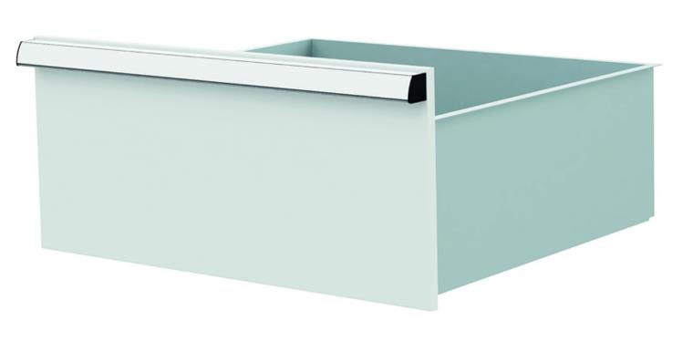 1084433123 Lizzard Schublade Vollauszug 80kg Tragkraft, B500x450mm, Front 250mm, RAL 7035
