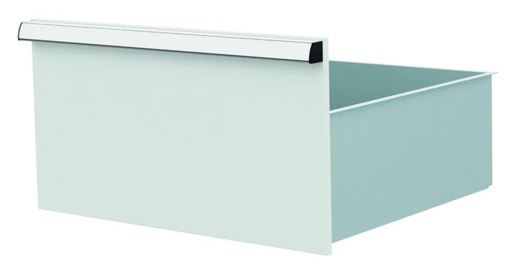 Lizzard Schublade Vollauszug 80kg Tragkraft, B500x450mm, Front 300mm, RAL 7035