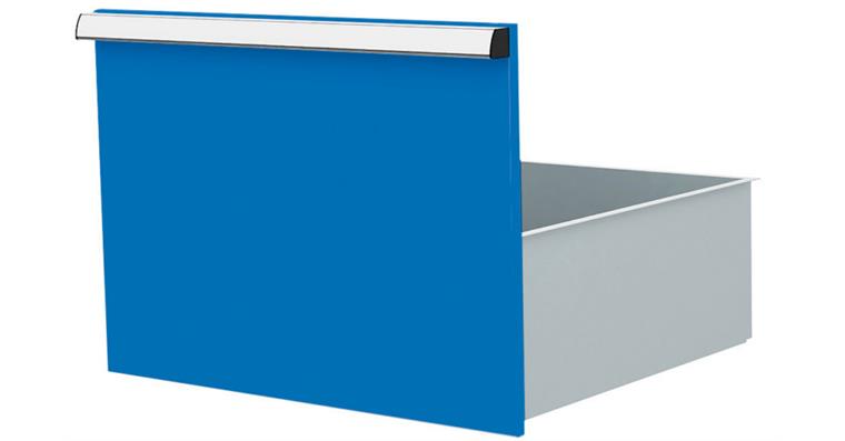 1084433130 Lizzard Schublade Vollauszug 80kg Tragkraft, B500x450mm, Front 400mm, RAL 5012