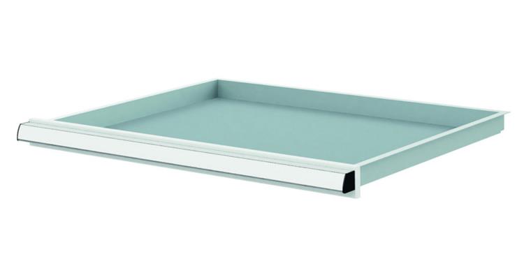 1084434102 Lizzard Schublade Vollauszug 30kg Tragkraft, B600x450mm, Front 50mm, RAL 7035
