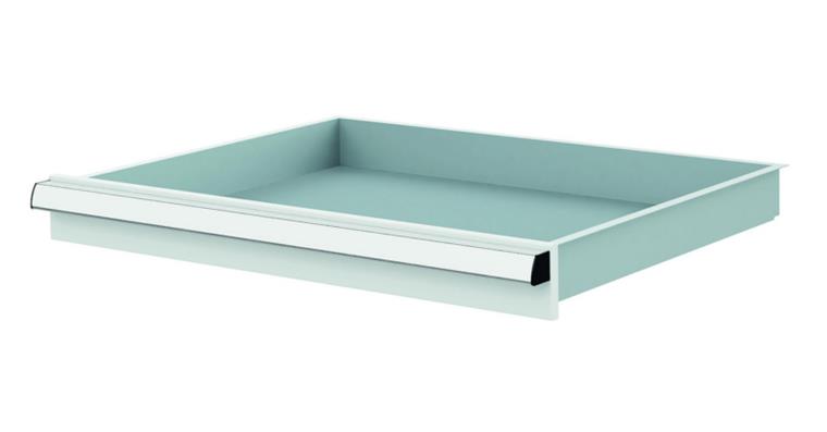 1084434105 Lizzard Schublade Vollauszug 80kg Tragkraft, B600x450mm, Front 75mm, RAL 7035