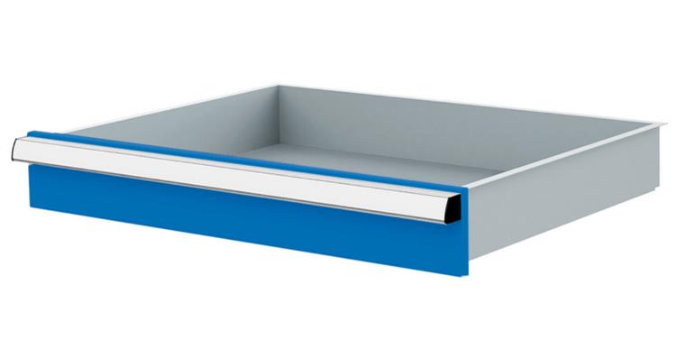Lizzard Schublade Vollauszug 80kg Tragkraft, B600x450mm, Front 100mm, RAL 5012