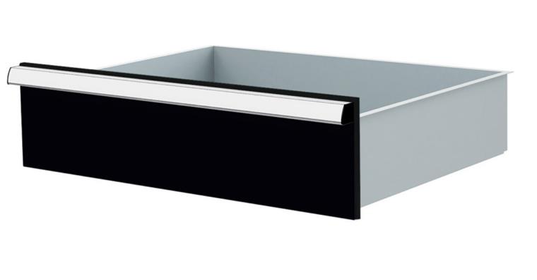 1084434116 Lizzard Schublade Vollauszug 80kg Tragkraft, B600x450mm, Front 175mm, RAL 7016