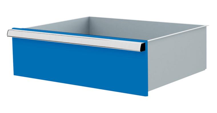 1084434121 Lizzard Schublade Vollauszug 80kg Tragkraft, B600x450mm, Front 200mm, RAL 5012