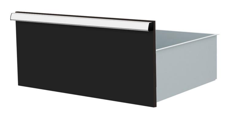 1084434125 Lizzard Schublade Vollauszug 80kg Tragkraft, B600x450mm, Front 300mm, RAL 7016