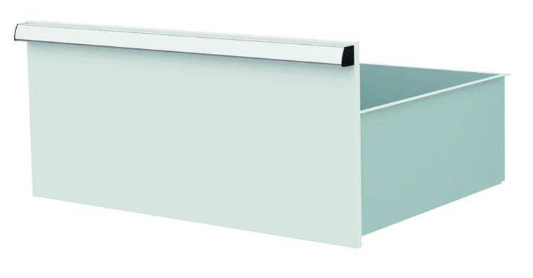 1084434126 Lizzard Schublade Vollauszug 80kg Tragkraft, B600x450mm, Front 300mm, RAL 7035