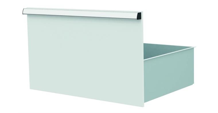 1084434129 Lizzard Schublade Vollauszug 80kg Tragkraft, B600x450mm, Front 400mm, RAL 7035