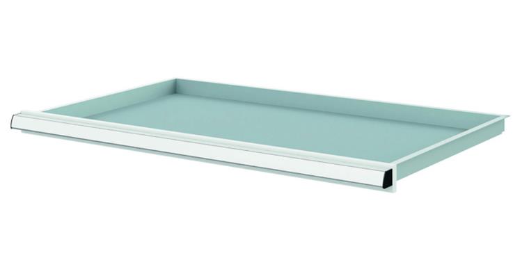 1084435102 Lizzard Schublade Vollauszug 30kg Tragkraft, B800x450mm, Front 50mm, RAL 7035