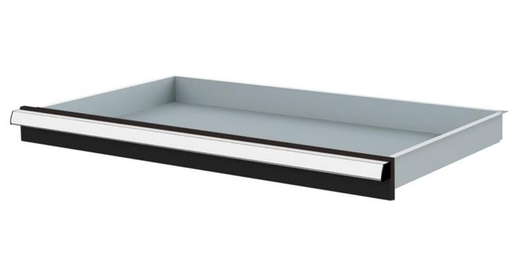 1084435104 Lizzard Schublade Vollauszug 80kg Tragkraft, B800x450mm, Front 75mm, RAL 7016