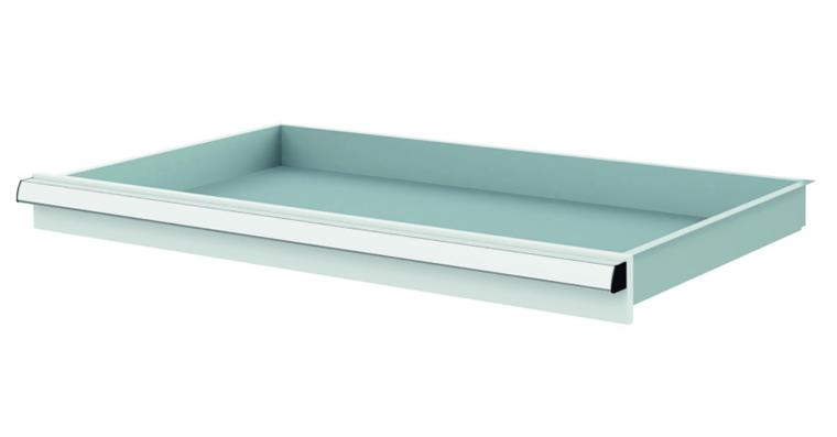 Lizzard Schublade Vollauszug 80kg Tragkraft, B800x450mm, Front 75mm, RAL 7035