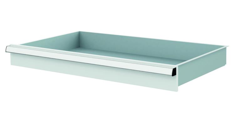 1084435108 Lizzard Schublade Vollauszug 80kg Tragkraft, B800x450mm, Front 100mm, RAL 7035