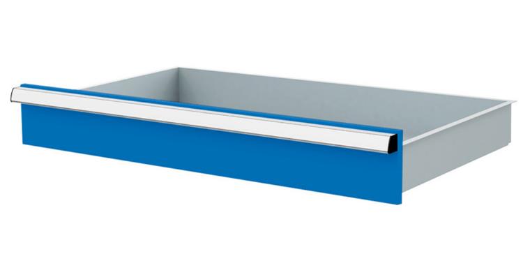 Lizzard Schublade Vollauszug 80kg Tragkraft, B800x450mm, Front 125mm, RAL 5012