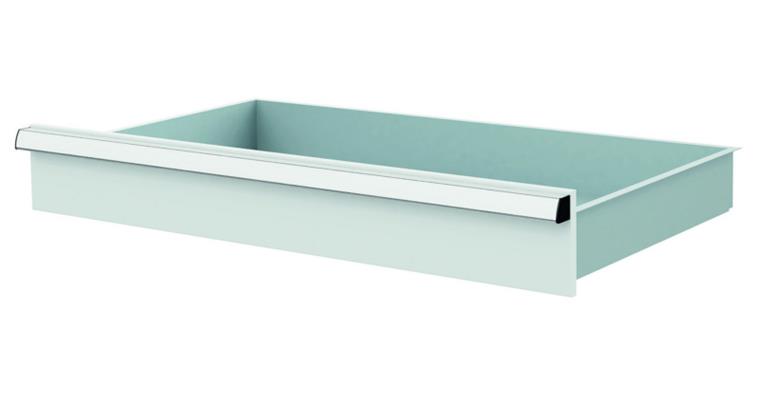 1084435111 Lizzard Schublade Vollauszug 80kg Tragkraft, B800x450mm, Front 125mm, RAL 7035