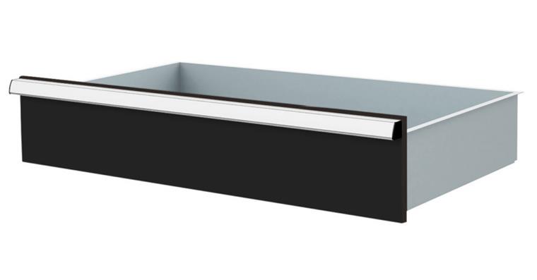 1084435116 Lizzard Schublade Vollauszug 80kg Tragkraft, B800x450mm, Front 175mm, RAL 7016