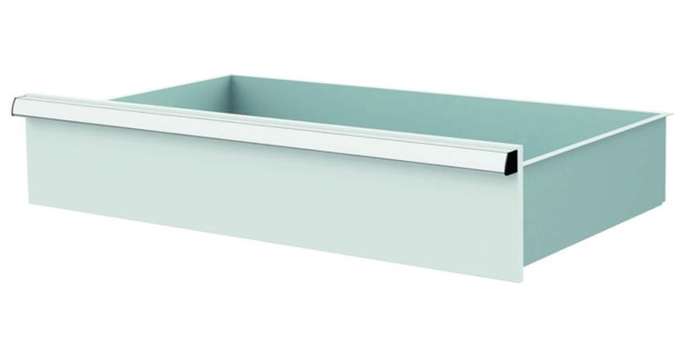 Lizzard Schublade Vollauszug 80kg Tragkraft, B800x450mm, Front 175mm, RAL 7035