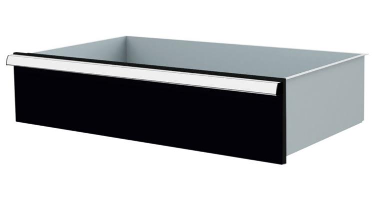 1084435119 Lizzard Schublade Vollauszug 80kg Tragkraft, B800x450mm, Front 200mm, RAL 7016