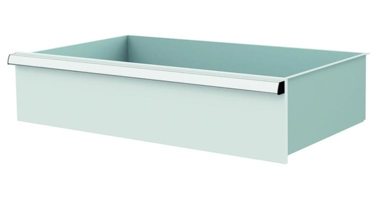 1084435120 Lizzard Schublade Vollauszug 80kg Tragkraft, B800x450mm, Front 200mm, RAL 7035