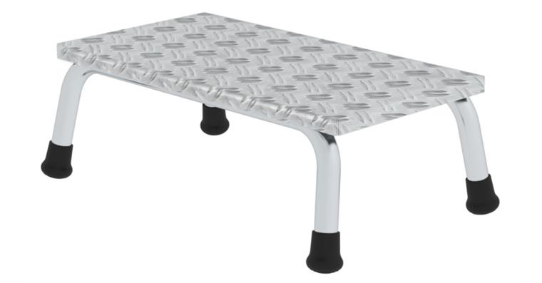 Aluminium-Arbeitspodest starr 1 Stufe Arbeitshöhe 2,20 m Podesthöhe 0,20 m