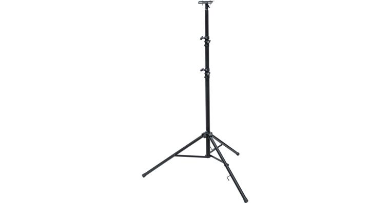 Bau Teleskop Stativ ST 302 schwarz mit Querträger