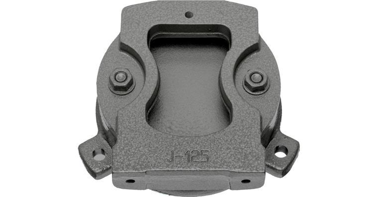 ATORN Drehuntersatz für 125 mm Parallel-Schraubstock, Farbe grau