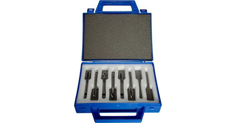 ATORN Hartmetall-Frässtifte 6 mm 6-teilig Zahnung 6