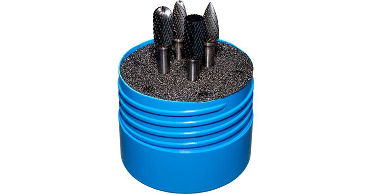 ATORN carbide burs, 6 mm, 4 pieces, cut 6, head diameter 10 mm