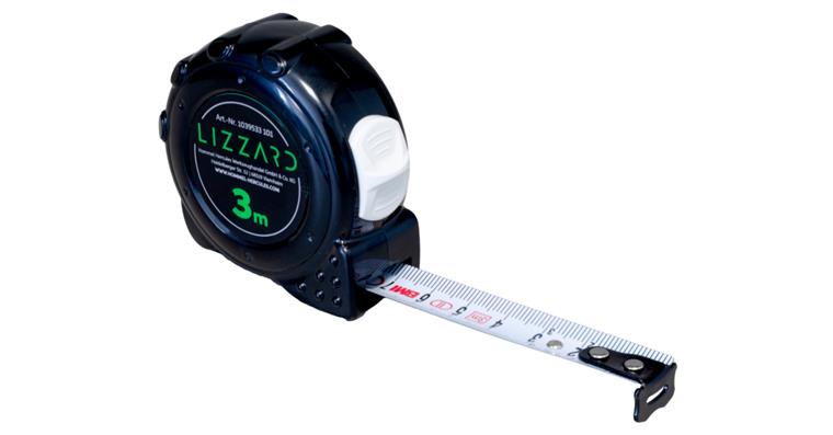 LIZZARD Taschen-Bandmaß Länge 3 m Bandbreite 16 mm
