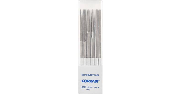 Präzisions-Hemmungsfeile Set 140mm Schweizer Hieb 4, sehr-fein
