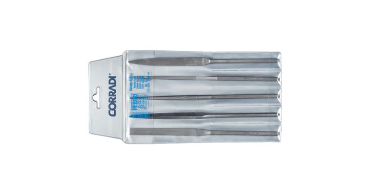 Präzisions-Handy-Feilenset Set 5-teilig 215 mm Schweizer Hieb 00, sehr-grob