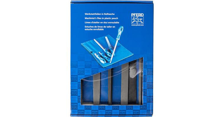 Werkstattfeilen-Satz WRU 5-tlg. Rolltasche 200mm H3 Feinbearbeitung/Schlichten