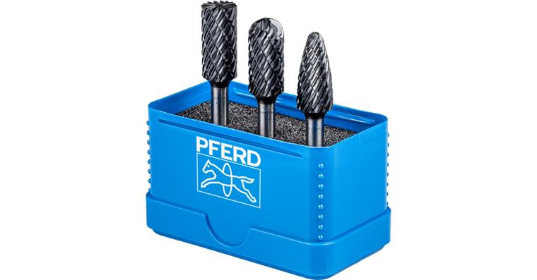 1044100101 HM-Frässtift-Satz 3-tlg. Allround mit HICOAT Beschichtung Schaft Ø6mm