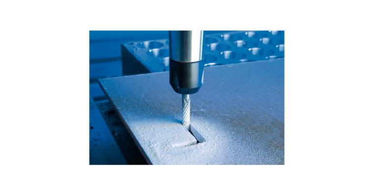 1044293201 TC bur for GFRP+CRP, serration FRP, dia. 6x25 mm, overall length 65 mm