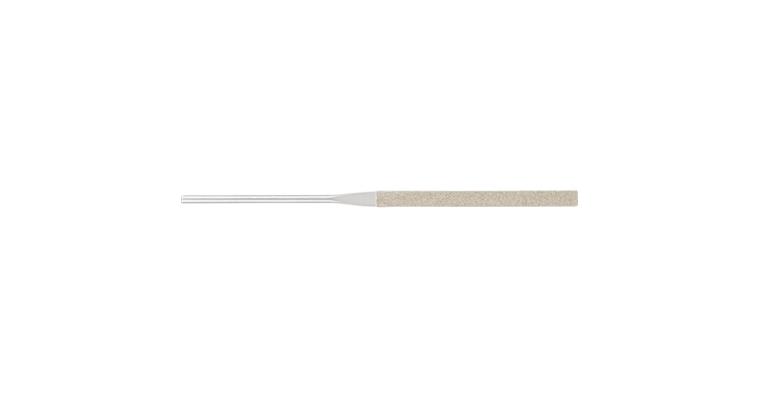 Diamant-Nadelfeile flachstumpf m.runden Kanten D 126 mittel L 140mm Schaft-Ø 3mm