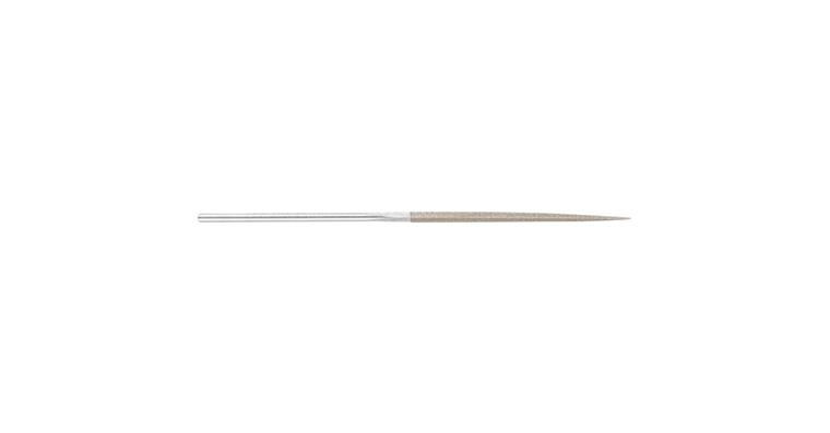 Diamant-Nadelfeile dreikant D 126 mittel Länge 140 mm Schaft-Ø 3 mm