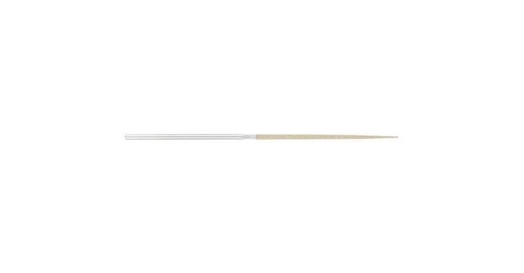 Diamant-Nadelfeile vierkant D 126 mittel Länge 140 mm Schaft-Ø 3 mm