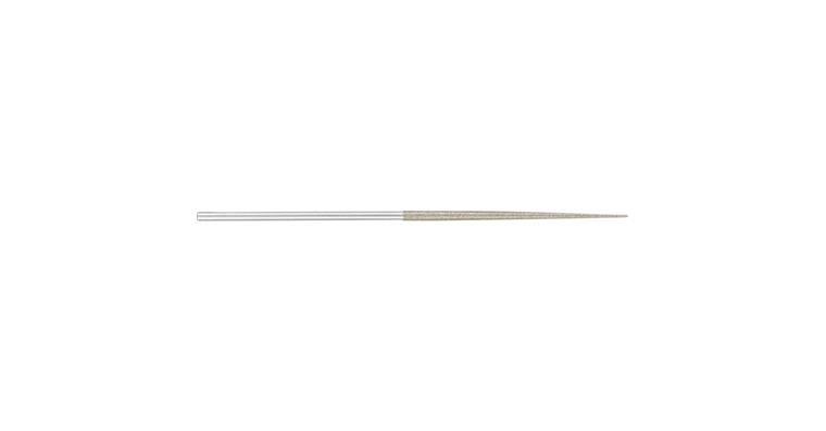 Diamant-Nadelfeile rund D 126 mittel Länge 140 mm Schaft-Ø 3 mm