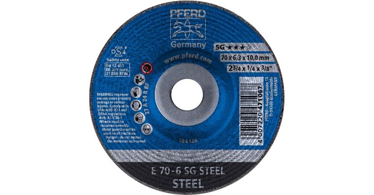 Schruppscheibe SG STEEL E 70x6,3x10 mm