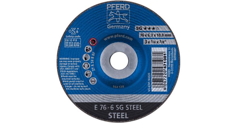 Schruppscheibe SG STEEL E 76x6,3x10 mm