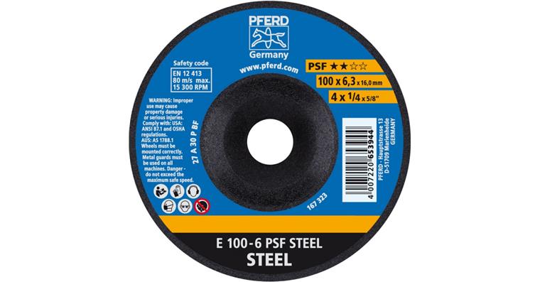 Schruppscheibe PSF STEEL E 100x6,3x16 mm