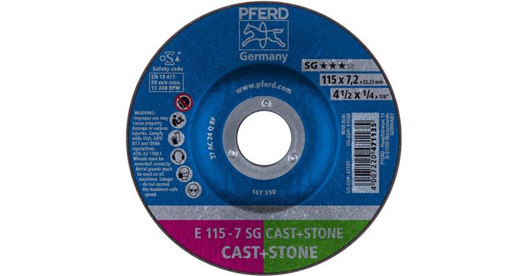 Schruppscheibe SG CAST+STONE E 115x7,2x22,23 mm