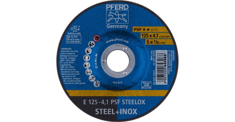 Schruppscheibe PSF STEELOX E 125x4,1x22,23 mm